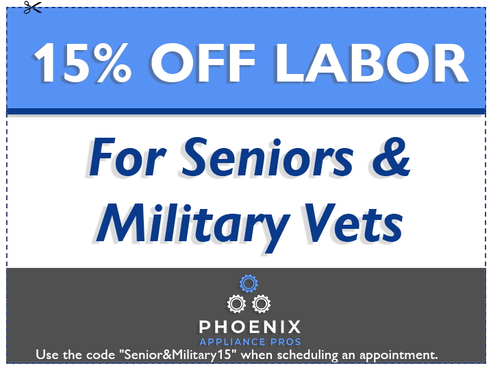15% Off Labor For Seniors and Military Vets