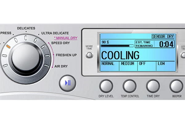 LG dryer cooling mode
