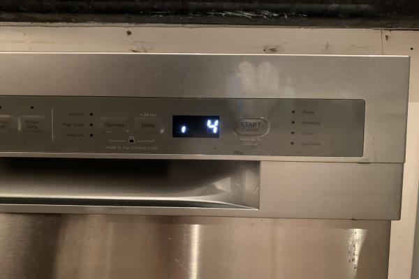 frigidare dishwasher error code